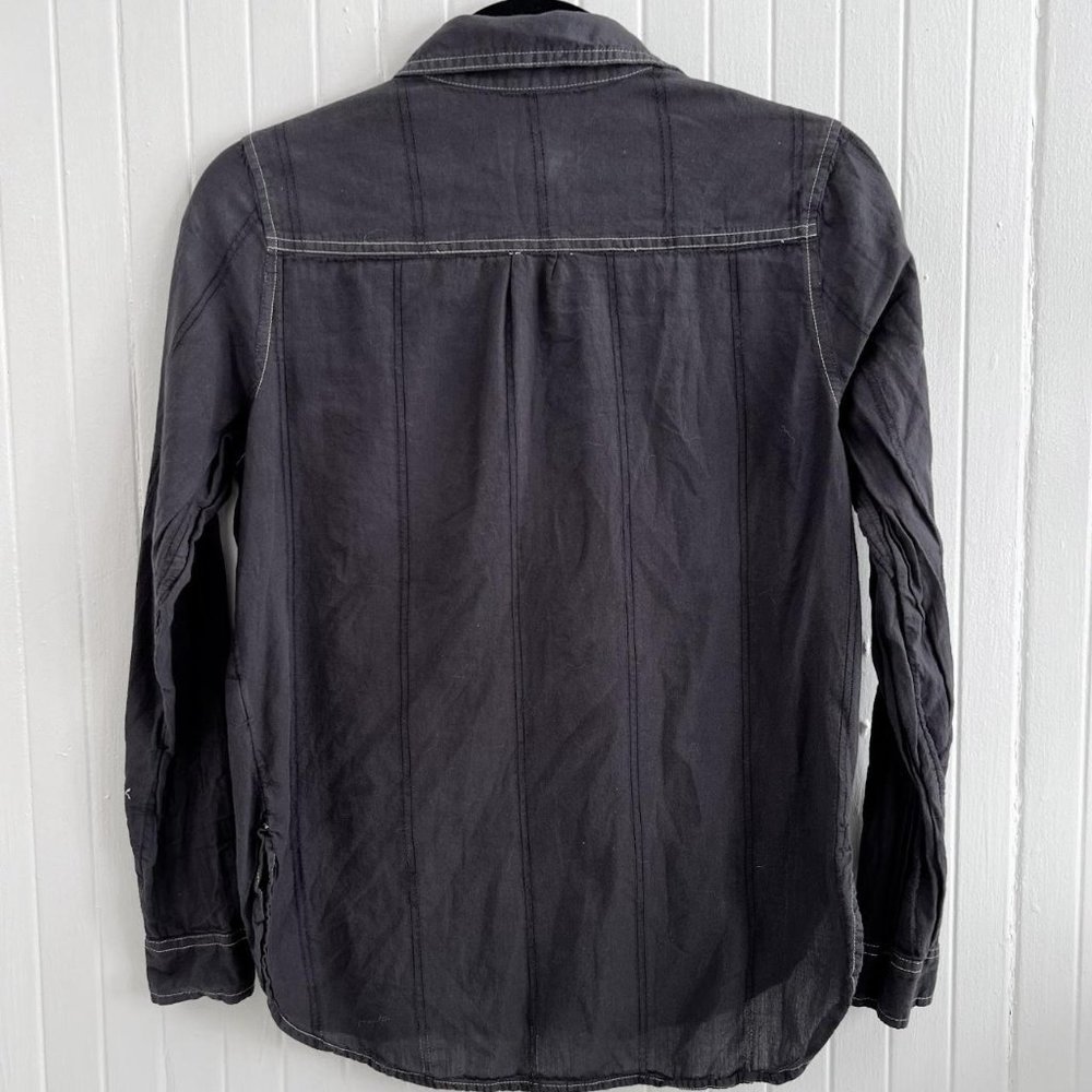 Universal Thread Collared Cotton Linen Button Dow… - image 3